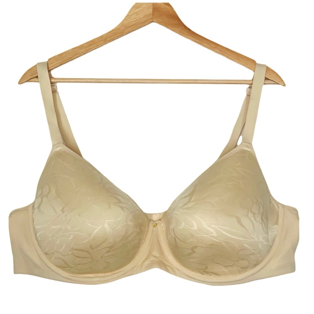 CACIQUE Lane Bryant Lightly Lined Balconette Bra Size 46DD Beige Nude Underwire
